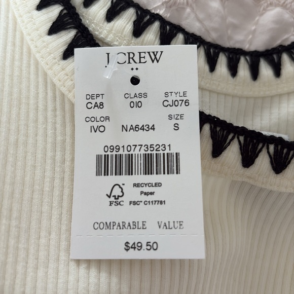 Jcrew Blanket Stitch Tank Top - Picture 2 of 2